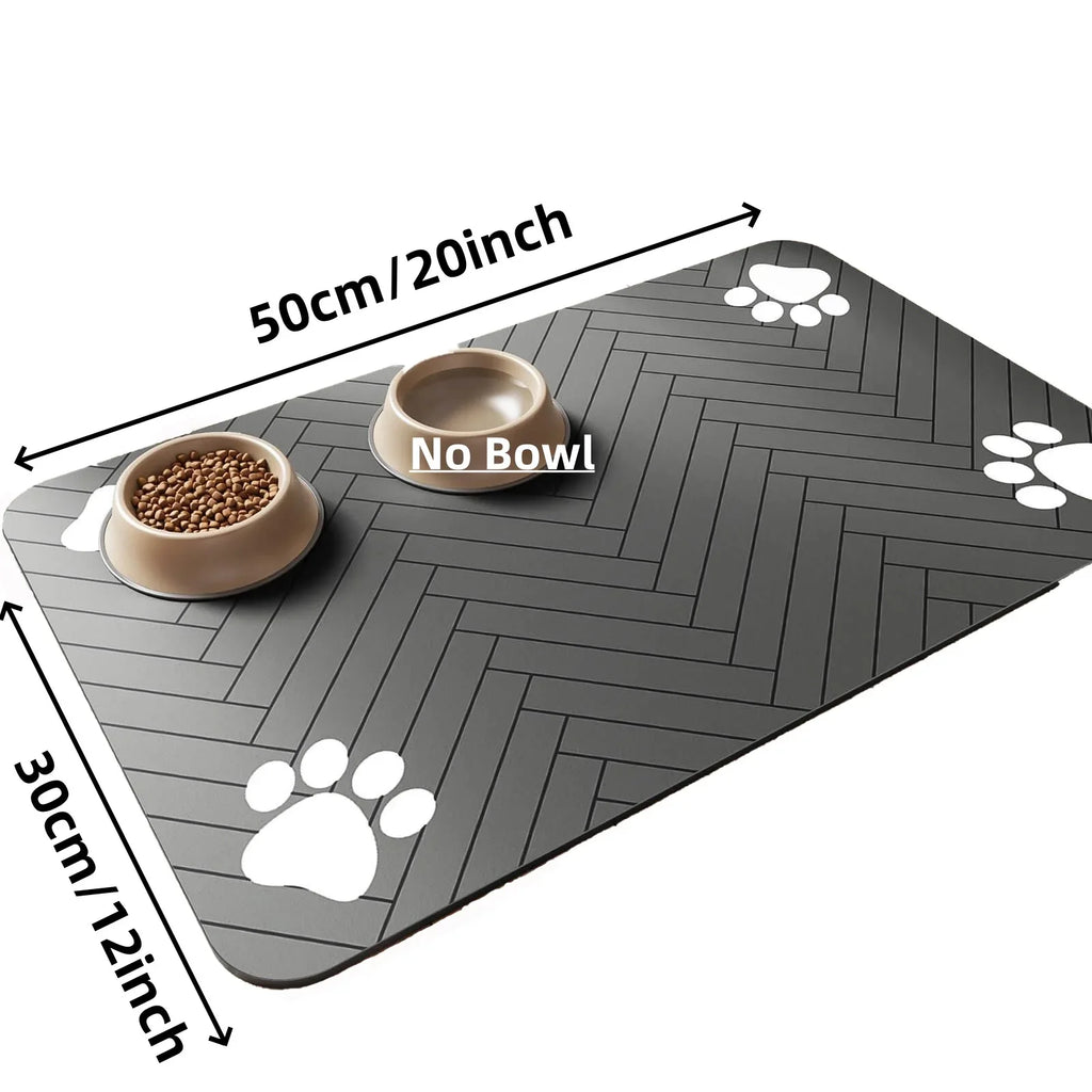 Absorbent Pet Feeding Mat – Waterproof Backing