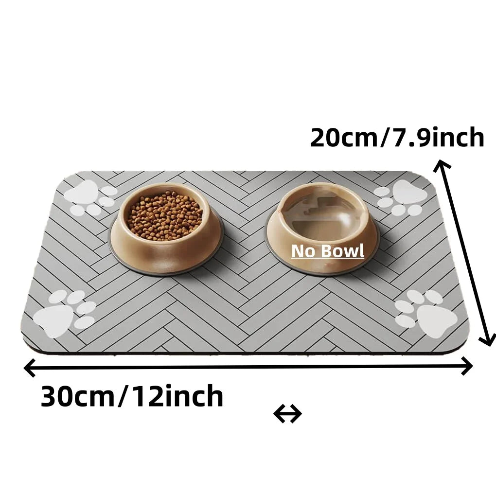 Absorbent Pet Feeding Mat – Waterproof Backing