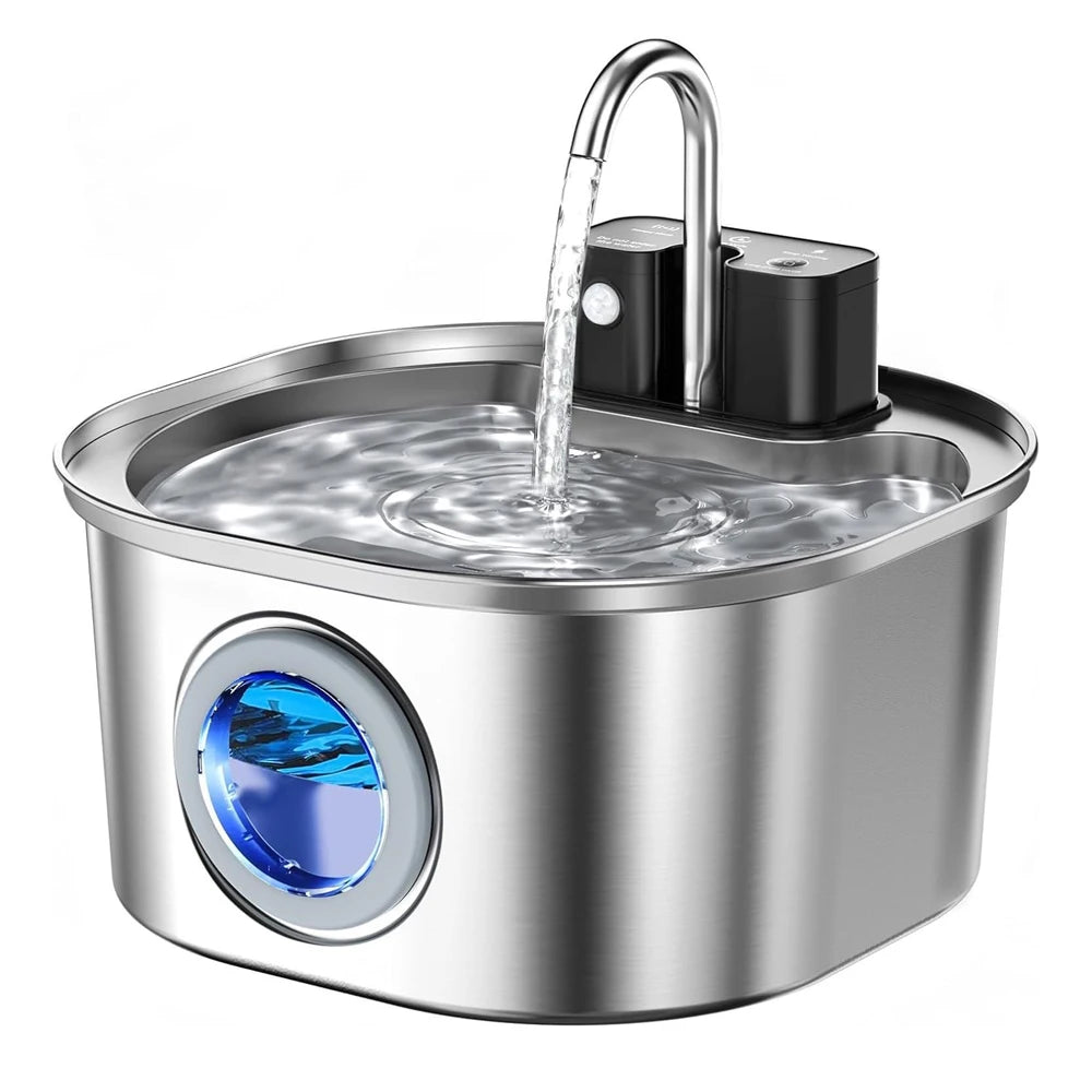 Smart Sensor Cat &amp; Dog Water Fountain – 3L Auto-Refill