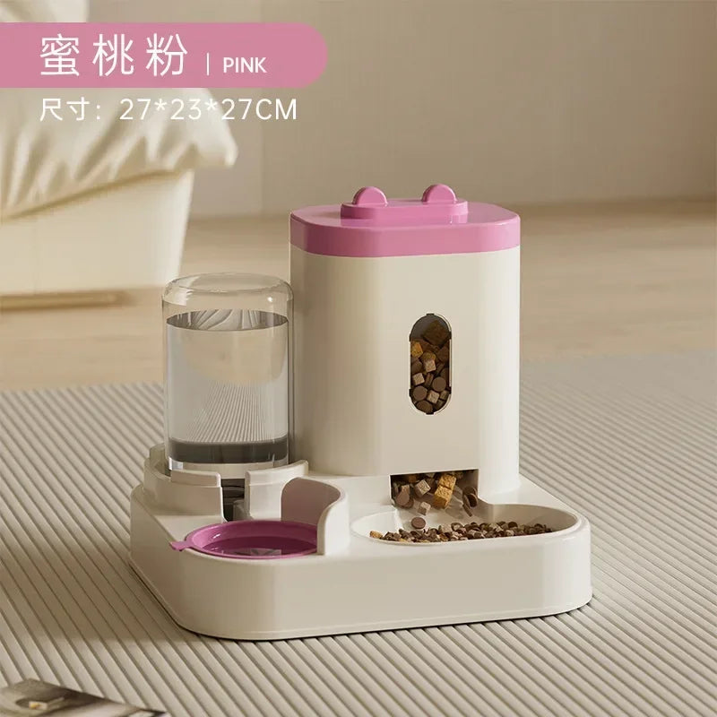 2-in-1 Automatic Pet Feeder &amp; Water Fountain – 2L