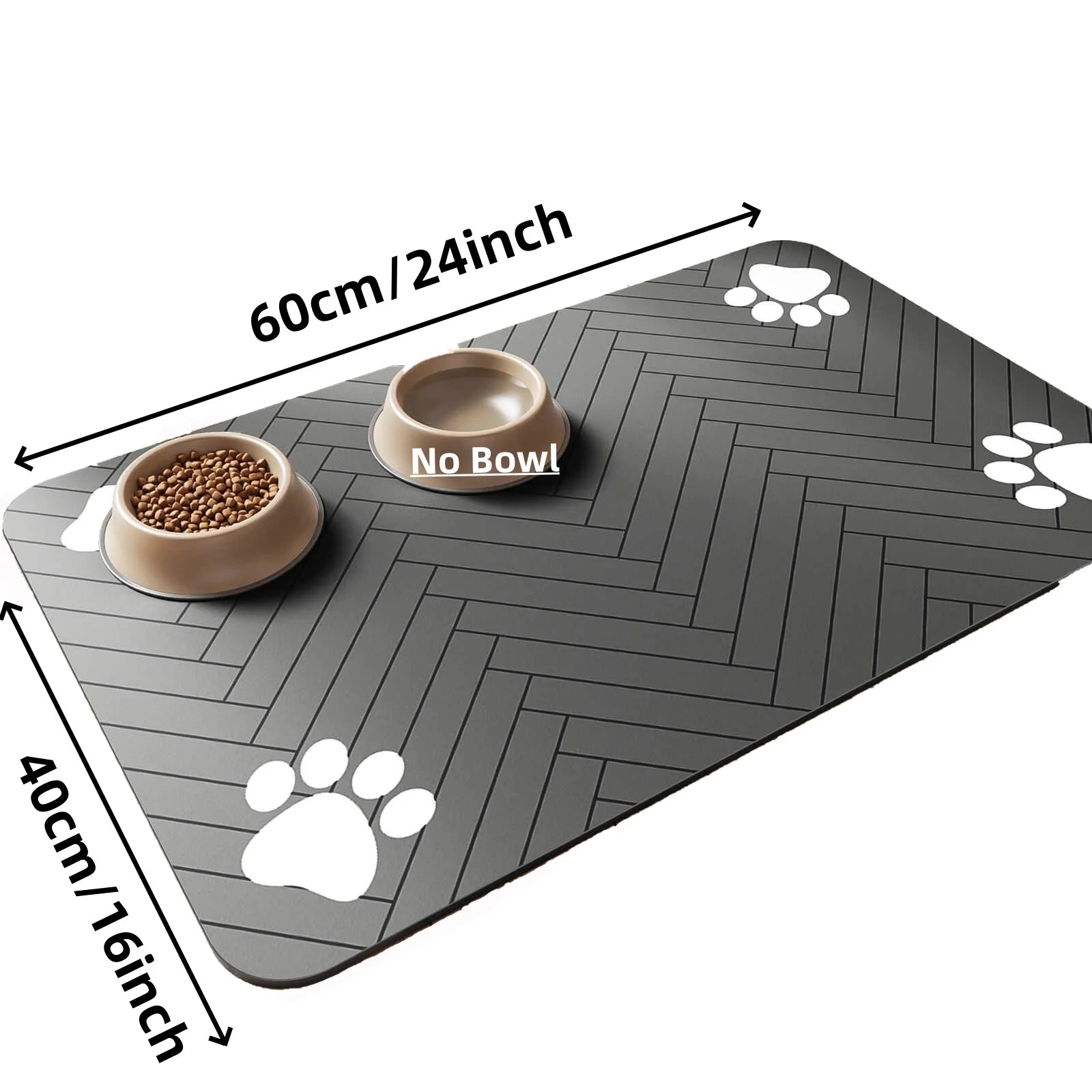 Absorbent Pet Feeding Mat – Waterproof Backing