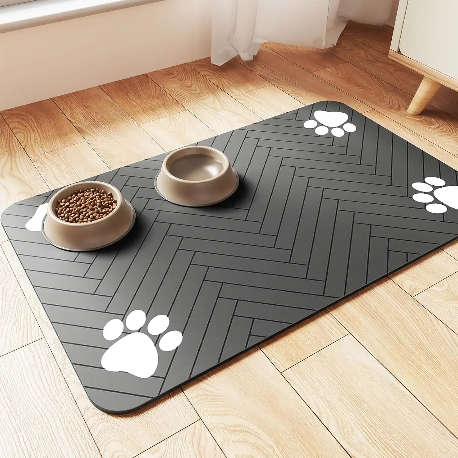 Absorbent Pet Feeding Mat – Waterproof Backing