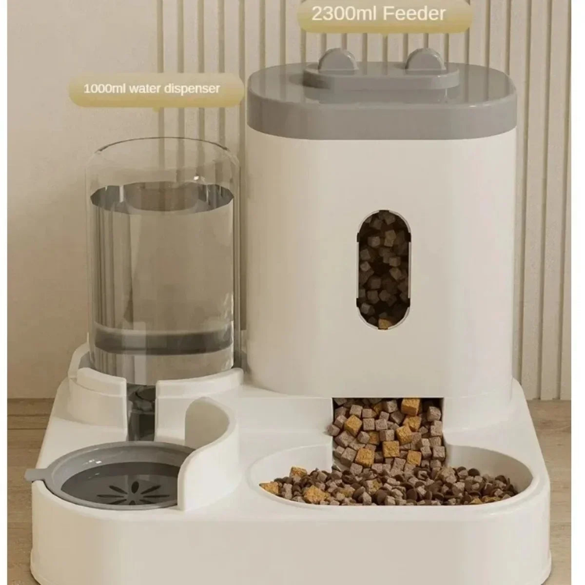 2-in-1 Automatic Pet Feeder &amp; Water Fountain – 2L