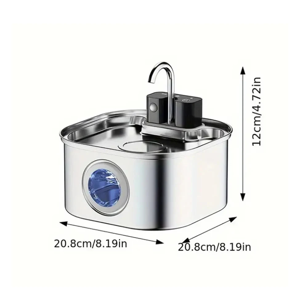 Smart Sensor Cat &amp; Dog Water Fountain – 3L Auto-Refill
